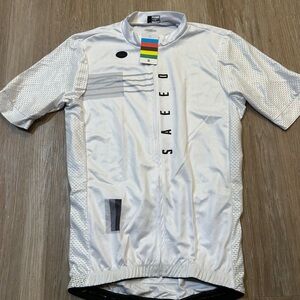 NWT Saeeo Men's White Cycling Shirt
